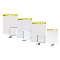 3M 포스트잇 이젤 패드 - 566 화이트 559 화이트 560 화이트 격자 561 화이트 라인
