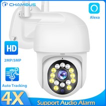 가정용감시카메라 실외용 무선와이파이cctv ip카메라 와이파이 1080p 미니 보안 ptz 5mp 스마트 홈 360 비디오 ai 추적 alexa ptz, 1080p 카메라 128g, 협력사, au 플러그