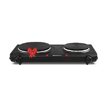 ESB-301BF 조리대 단일 주철 버너 휴대용 인덕션 1000W, 블랙, 캐스트 더블