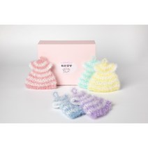 [5+1] 휘연공방 핸드메이드 두겹 원피스 오리지널/파스텔 5p 수세미 세트 사은품 개별포장 선물용 상자포장, 파스텔 SET