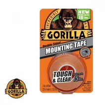 고릴라 마운팅 강력 양면 테이프 투명 25.4mm x 1.52M 보수테이프 점착테이프 차량용테이프 청면테이프 강
