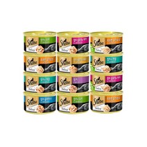 쉬바 고양이간식 캔 85g, 참치와 게살