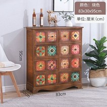 엔틱 수납장 레트로 고가구 나비장 협탁 거실장 엔틱가구 콘솔 미국 그린 서랍 벽 39, 전체 의상, 번 은색