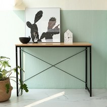 FiXA 콘솔 데스크 테이블 탁자 노트북책상 폭1m, 블랙