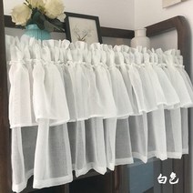 커튼 럭셔리 펄 파티 침실 거실 장식 골드 부드러운 유럽 골드 장식 빌라 사무실 한국어 더블 폴드 다채로운 하프 주방 sheer voile 창 valance 카페 short