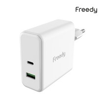 프리디 60W PD QC3.0 퀄컴 C타입 고속충전기 EA1706, 화이트(EA1706WH), 1개
