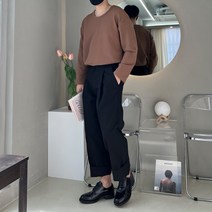 구김없는 링클 프리 기능성 유넥 기본 긴팔 티셔츠