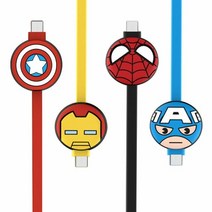 [KT알파쇼핑]MARVEL 어벤져스 마이크로 5핀 데이터전송 충전케이블, 빠름빠름 캡틴아메리카