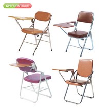 CH가구 접이식 교회 학원 교육 세미나 일체형 1인책상 강의실 수강 용 의자, 04. 교회뒷수강