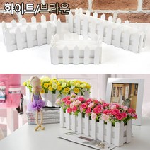 인조꽃 재료 꾸미기 인조나무 꽃꽃이 화분 2colors 조경용품 홈데코 조경 거실용 이사, 1개, 브라운 - 대