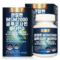 순수식품 관절 MSM 1500 글루코사민 비타민D 엠에스엠 1박스, 60정, 2개