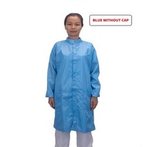 공사장 안전복 안전조끼 방진복 형광 정전기 방지 작업복 후드 먼지 없는 점프 슈트 공장 작업장 남성 여성 세탁 가능 보호 의류 5XL 사이즈, Blue Without Cap_M