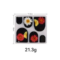 견고한 Polygon Oval Earrings Necklace Pendant Uv Epoxy Resin Mold DIY Keychain Backpack Silicone Jew, 03 3