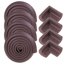 지나홈 모서리 보호대 4p 코너 보호대 4p, 브라운