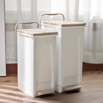 가정 화장실 사무실 인테리어 페달 휴지통 15L 20L, 노블페달휴지통 20L (베이지)
