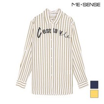 미센스 미센스 롤업 세로줄 블라우스_MA94BLM209Z