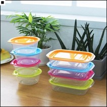 알맞은사이즈 투명소재 찬통세트 도시락통 냉장고통 김치보관통, 270ml