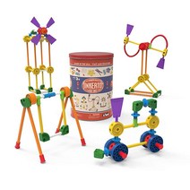 케이넥스 TINKERTOY - 클래식 빌딩 틴 100개의 부품 수집용 만 3세 이상