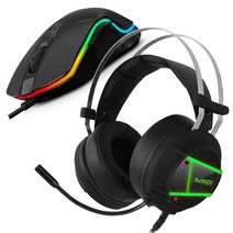 녹스 유선 RGB 게이밍 마우스+단패드, NX-M1+NX-3 PLUS