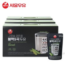 서울우유 고칼슘 검은콩 블랙9곡 두유 190ml 60팩-칼슘250mg
