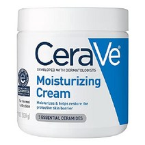 세라베 모이스처라이징 크림 건성용 무향 바디 페이스 로션, 19oz Cream