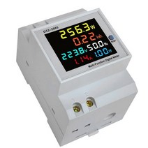 전기계량기 전력양계 전력량Din Rail AC Monitor 6IN1 100A 전압 전류 역률 활성 KWH 전기 에너지 주파수, 02 AC40-300V 100A
