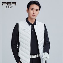 pgr 골프 웨어 남성 구스다운 패딩 조끼 남자 골프복 332