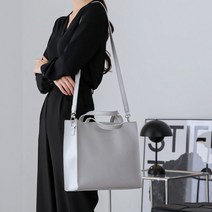 [포올] 4컬러 스퀘어 토트백겸 크로스 쇼퍼백 TFA890