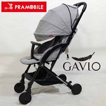 가비오 유모차풀세트 절충형 유모차 접이식T바 차양막 롱레인지 타입, 가비오 유모차 그레이  본체