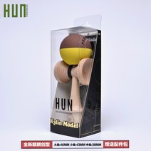 KENDAMA 켄다마 캐치 볼 나무 공 던지기 스킬 일본 전통 놀이 고전 게임 원목 순발력, 카키 브라운 무광