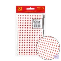 원형스티커 지름3MM 6매 적색 팬시용품 팬시스티커 다이어리스티커 문구스티커