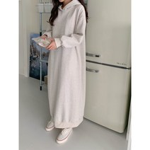 [해이주] 양기모 후드 뭉 원피스