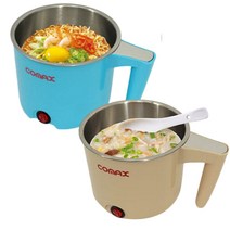 코멕스 라면포트 가정용 전기라면포트 라면쿠커 멀티쿠커 1L, 모카베이지