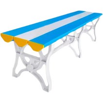 수영장 벤치 실내 야외 수영장 사우나 체육관 라커룸, 파란색과 흰색 1200x400x450