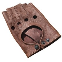 블랙 사이즈 겨울 바이크 가죽 글러브 할리데이비슨 장갑 스웨이드 숏타입 여성 토시 핸들 컨틀렛 방한 썬즈오브아나키, S, 브라운 반지 사슴 가죽