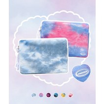 얼모스트블루 타이다이 노트북 파우치 (11/13/15인치) TIE DYE LAPTOP POUCH (아이패드/11/13/15인치)