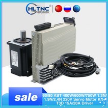 스텝 모터 서브 SERVOMOTOR CNC용 AC 서보 모터 엔진 매칭 T3DL15A 드라이버 0.4KW 220V 600W 1.3N 3.8N, 06 750w With Brake