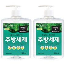 인블리스 구연산 베이킹소다 1종 주방세제 페퍼민트향 500ml x2개