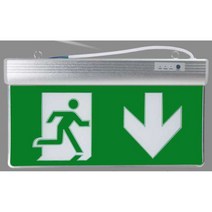 비상구 비상구유도등 LED 피난구유도등 EXIT 비상등, 테두리있는 단면 태등 - 흰색등 - 오른쪽