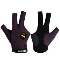 빌킹 당구 장갑 3 손가락 왼쪽 풀 큐 프로페셔널 스틱 메쉬 캐롬 액세서리, 04 Purple