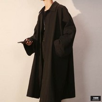 가바바 남성 빅사이즈 트렌치코트 편하게 입기 좋은 오버핏 와이드 가을 코트 G64174
