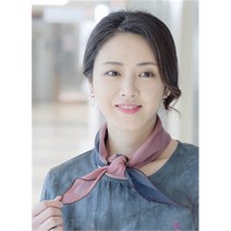 [조이마담] A4493 천연염색 투톤 스카프 생활한복코디
