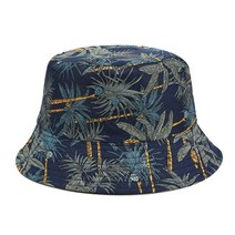 남자 버킷햇 벙거지모자 남성 나일론 골프 여름모자 fisher hat 가역 바나나 나무 버킷 모자 용 스트리트 힙합 버킷 캡 빈티지 인쇄 낚시 모자