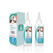 [안심성분] 편백수 닥터드롭스 귀세정제 이어클리너 120ml 강아지귀세정제 고양이귀세정제 무자극 귀세정제 외이도염 귀지제거 무첨가(계면활성제 알코올 인공향료등), 2개