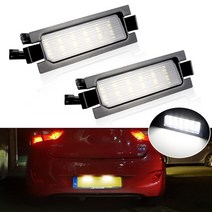2pcs 오류 무료 led 번호판 조명 kia ceed jd ed hyundai i30 gd cw elantra gt 액센트 car tail number 백 라이트 램프, 하얀