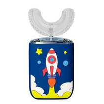 가성비어린이용 U 모양 전동 칫솔 충전식 실리콘 치과 클리너 만화 360 ° 음파, 14 2-6year toothbrush