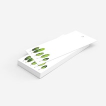 앳원스 캘리그라피용 책갈피 플라워무지택10종 100매, 고평량플라워택_10(100매)