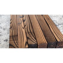 방부목 데크 합성 목재 나무재단 줄무늬 나뭇결 인조 DIY, 두께 1.9x 너비 10.5 길이 4m