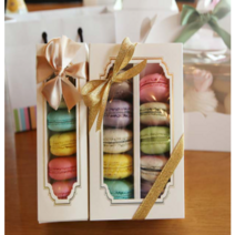 마카롱박스 (백색창) / 1줄 2줄 / 2장이 1셋트 / 사이즈 상세 이미지 참고 / 마카롱상자