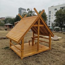 어린이 방가로 통나무집 정원 야외 놀이터 원두막